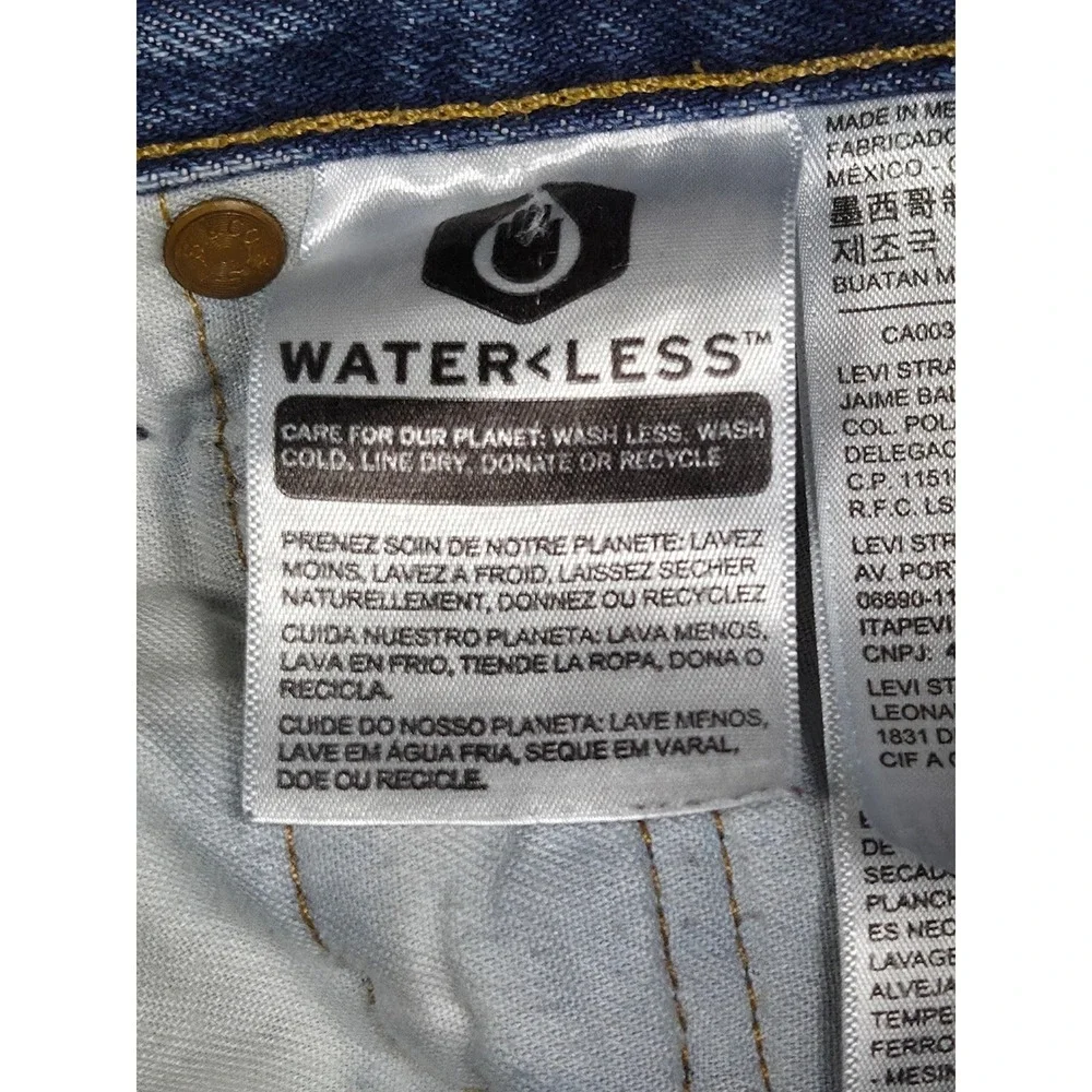 Levis 501 Original Fit Jeans Mens 36x36 Blue Medium Wash Straight Leg Button Fly